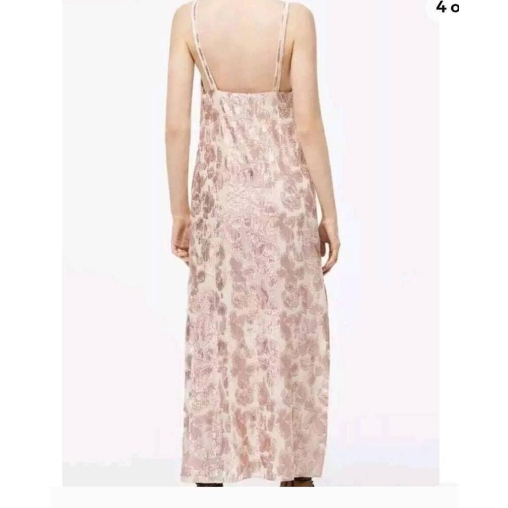 NWT Zara Limited Edition Maxi Dress Floral Side Slit Spaghetti Straps - Picture 6 of 14